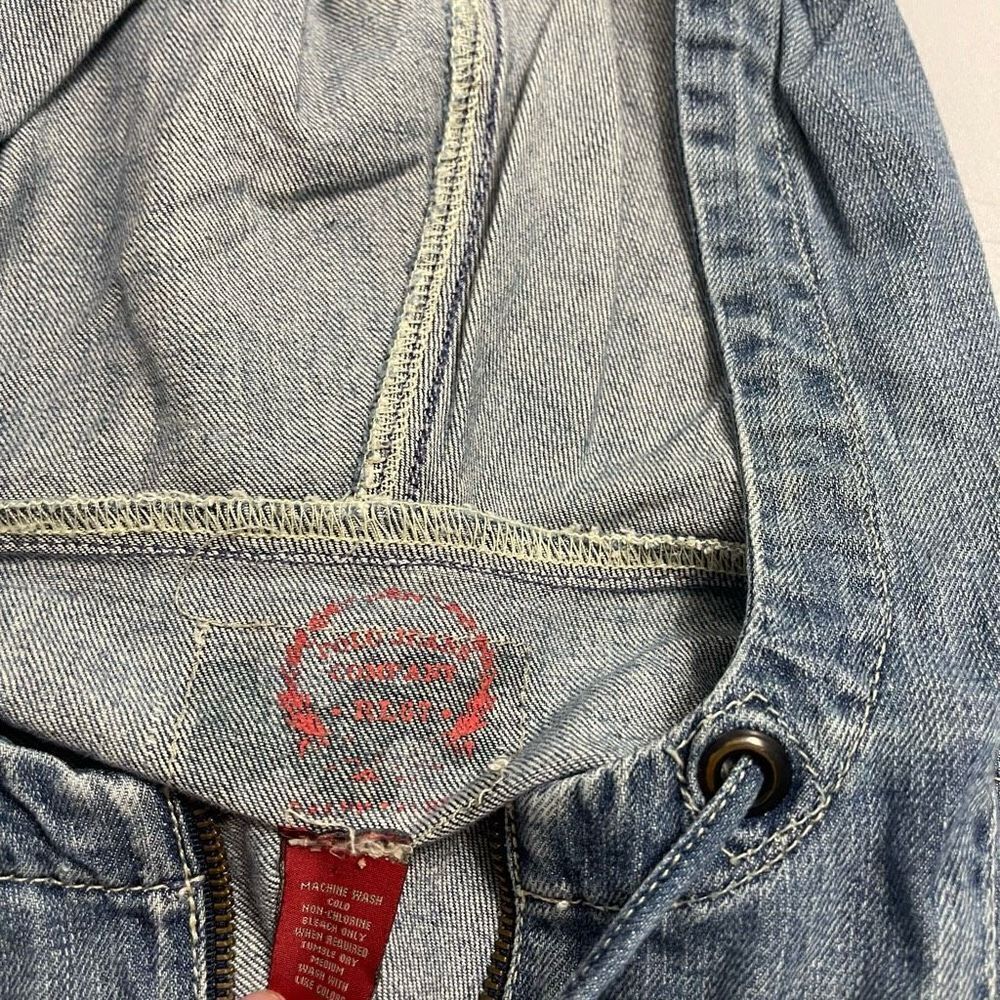 Ralph Lauren Polo Jeans Co RL67 Denim Pullover Jacket Patchwork Size Medium - Picture 5 of 11